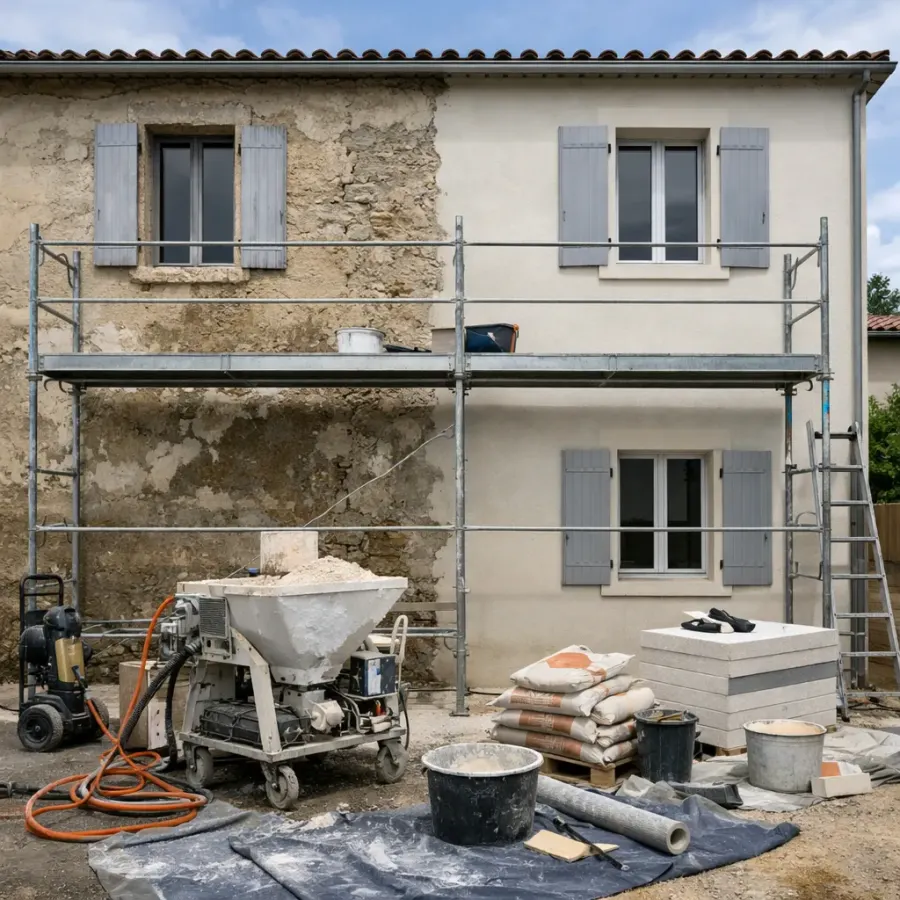 Ravalement de façade à Carpentras